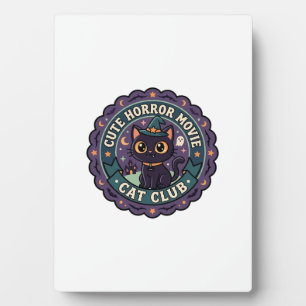 Plaque Photo Chat mignon de film d'horreur T-shirt de chat mign