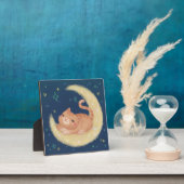 Plaque Photo Chat mignon sur la Lune (Insitu)