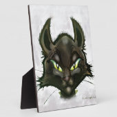 Plaque Photo Chat noir (Côté)