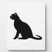 Plaque Photo chat noir (Devant)