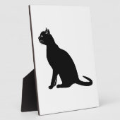 Plaque Photo chat noir (Côté)