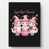 Plaque Photo Chat sorcière éffrayante et sucrée Chat surdimensi (Devant)