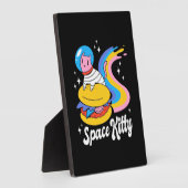 Plaque Photo Chat spatial astronaute (Côté)