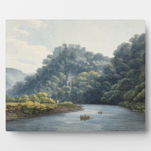 Plaque Photo Château de Goodrich on the Wye (w/c, pen & ink, ch (Devant)