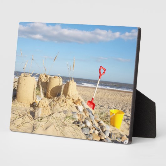 Plaque Photo Château de sable de Beach (Côté)