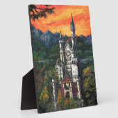 Plaque Photo Château Schloss Neuschwanstein (Côté)