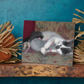 Plaque Photo Chaton couchant (Côté)