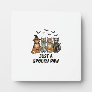 Plaque Photo Chatons de Halloween Spooky Paw Design de T-shirt