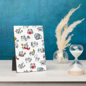 Plaque Photo Chats amusants, lait et magie. (Côté)