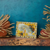 Plaque Photo CHATS NOIRS FLAMINANTS AVEC HALLOWEEN UNICORN Colo (Côté)