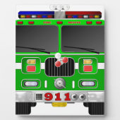 Plaque Photo Chaudière à feu vert Lime (Devant)