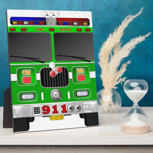 Plaque Photo Chaudière à feu vert Lime (Côté)