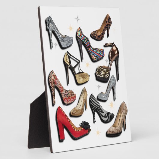 Plaque Photo Chaussure collage haut talon Sparkle Fashion Pompe (Côté)