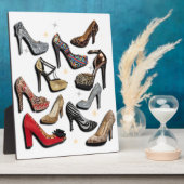 Plaque Photo Chaussure collage haut talon Sparkle Fashion Pompe (Côté)