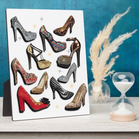 Plaque Photo Chaussure collage haut talon Sparkle Fashion Pompe (Côté)