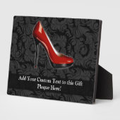 Plaque Photo Chaussure rouge Sassy (Côté)