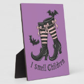 Plaque Photo Chaussures de sorcière d'Halloween (Côté)