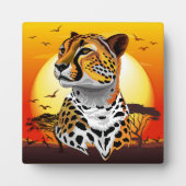 Plaque Photo Cheetah African Feline Wild Animal (Devant)