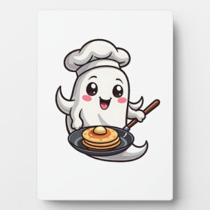 Plaque Photo Chef Fantôme � T-shirt de cuisine drôle d'Hallowee