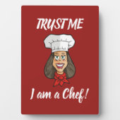 Plaque Photo Chef femme (Devant)