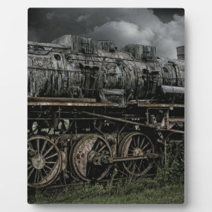 Plaque Photo chemin de fer locomotif de rail de train de