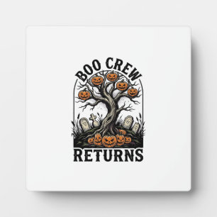 Plaque Photo Chemise d'arbre d'Halloween Graphique de citrouill