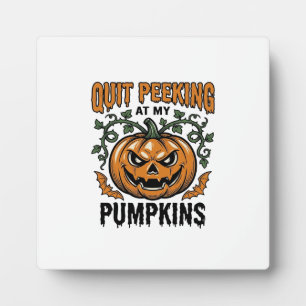 Plaque Photo Chemise de citrouille d'Halloween Gravure vintage