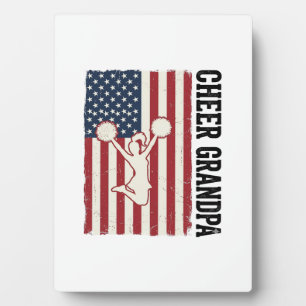 Plaque Photo Chemise de conception de drapeau vintage patriotiq