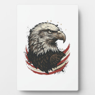 Plaque Photo Chemise de conception de gravure patriotique d'aig