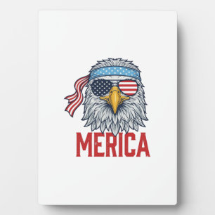 Plaque Photo Chemise de gravure vintage Merica Eagle patriotiqu