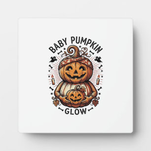 Plaque Photo Chemise de grossesse citrouille Vintage Halloween