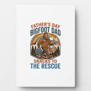 Plaque Photo Chemise de père Bigfoot Fête des pères Élever des 