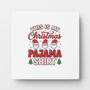 Plaque Photo Chemise de pyjama de Noël Gnome décoration de fête