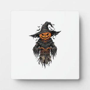 Plaque Photo Chemise de sorcière épouvantail citrouille Hallowe