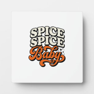 Plaque Photo Chemise de typographie rétro vintage Spice Spice B