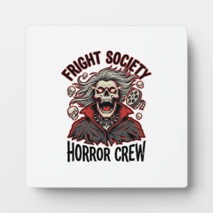 Plaque Photo Chemise d'horreur vintage Fright Society Skull Des