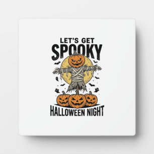 Plaque Photo Chemise Épouvantail Citrouille Graphique Halloween