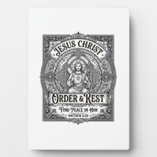 Plaque Photo Chemise graphique chrétienne Jésus Débarrasse Mais