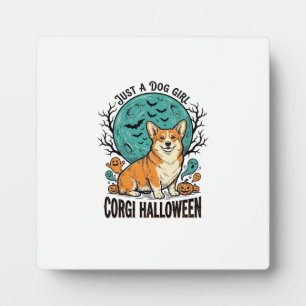 Plaque Photo Chemise Halloween Corgi pour filles aimant les chi