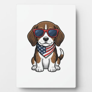 Plaque Photo Chemise lunettes de soleil pour chiot Beagle patri