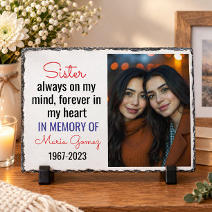 Plaque Photo Chemise Mémorielle de la Sœur – Toujours dans Mon