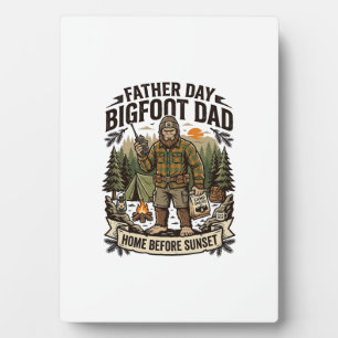 Plaque Photo Chemise Papa Bigfoot Fête des Pères Bois Papa Rétr