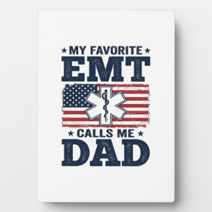 Plaque Photo Chemise Patriotique Vintage Mon EMT Préféré M'appe