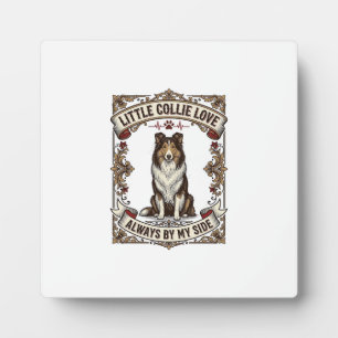 Plaque Photo Chemise pour amateur de chien Collie avec citation