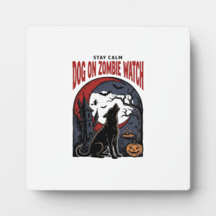 Plaque Photo Chemise pour chien Halloween modèle patrouille zom