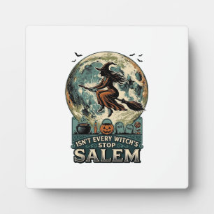 Plaque Photo Chemise Sorcière de Salem Gravure Vintage Humour É