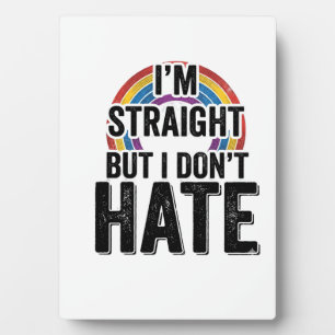Plaque Photo Chemise Straight Ally Rainbow Typographie Vintage_