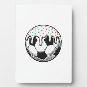 Plaque Photo Chemise Vintage Balle de Football avec Glaçage qui