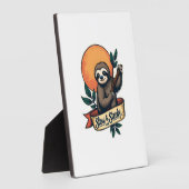 Plaque Photo Chemise vintage de paresseux design humoristique l (Côté)