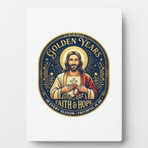 Plaque Photo Chemise Vintage Jésus Retraite Chrétienne